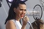 Katy Perry performs outside the Sydney Opera House.