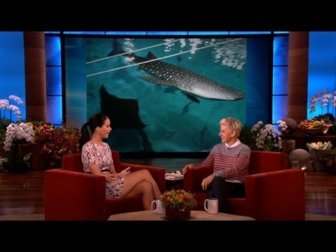 Jennifer Lawrence Swims with the Sharks