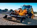 How to Load a JCB Backhoe on a Dump Truck Without a Ramp