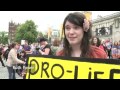 WIMPS.tv - Pro-Life and Pro-Choice rallies in Belfast city centre