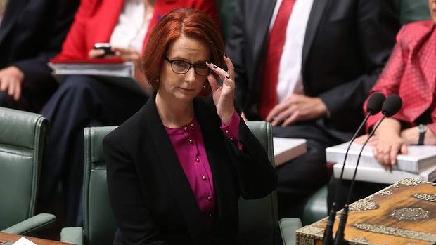 Prime Minister Julia Gillard during question time on Thursday.