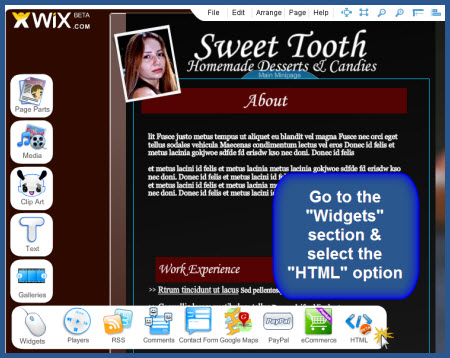 Wix - Widgets