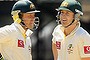Michael Clarke (R) and Ricky Ponting.