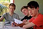 HSC students Daniel Trent wearing black, Tom Green wearing red and Tom Falkner wearing gray, studing for their English exam tommorow, taken at Petersham
October 13 2013
smh news
photos Ben Rushton