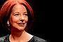 Julia Gillard poses for a photo ahead of the inaugural Anne Summers Conversations Session at the Sydney Opera House on September 30, 2013