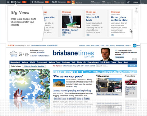 Photo of My Brisbane Times on the Brisbane Times website.