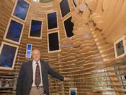 Sir David Attenborough in the Ocean Zone after he officially opened the WWF's Living Planet Centre in Woking