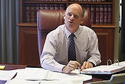 NEWMAN AFR PHOTOGRAPH BY GLENN HUNT 26032012. NEWS- Campbell Newman in his new office as the Premier of Qld.