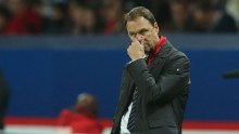 Socceroos manager Holger Osieck looks dejected during the friendly between France and Australia.