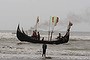 Fishing boats on the coast of Bangladesh