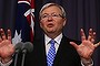 Kevin Rudd and Anthony Albanese address the media during a press conference at Parliament House in Canberra on Wednesday 26 June 2013. Photo: Alex Ellinghausen