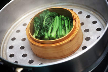 Steamed Chinese Vegetables.