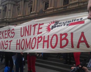 Rally for same-sex marriage rights – No to homophobia!