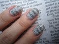 Newspaper Print Nail Art Tutorial