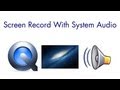 QuickTime Screen Recording With Audio