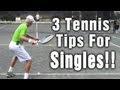 3 Tennis Tips For Singles Strategy From TomAveryTennis.com