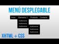 Como hacer un menu desplegable con HTML y CSS