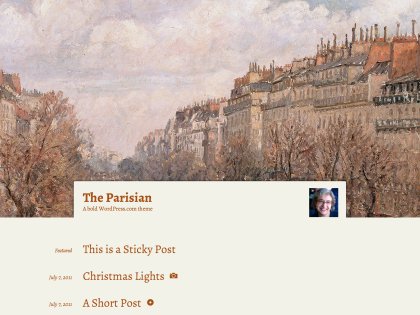 The Parisian WordPress Theme