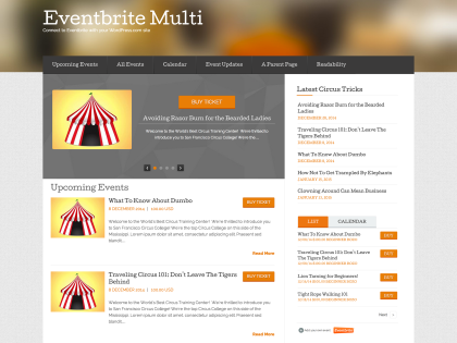 Eventbrite Multi Event WordPress Theme