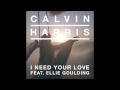 Calvin Harris feat. Ellie Goulding - I Need Your Love (lyrics)