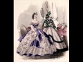 Cage crinoline balldresses from 1850´s and 1860's