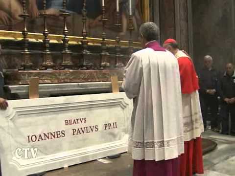 Blessed Pope John Paul II's Remains Moved to Chapel of St. Sebastian