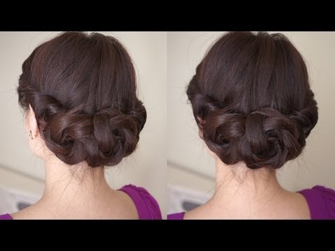 Spring Braided Flower Hair Tutorial