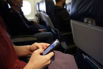 Cellphone on plane