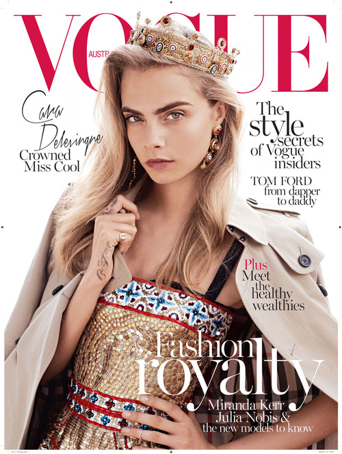 Cara Delevingne photographed by Benny Horne and styled by Christine Centenera for Vogue Australia October 2013 #caradelevingne #christinecentenera #vogue #vogueaustralia #bennyhorne