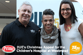 Dicko & Sarah with Anthony Callea at The Children's Hospital at Westmead