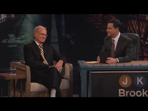 David Letterman on Jimmy Kimmel Live PART 1