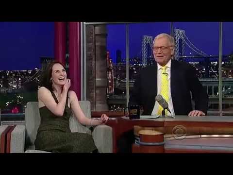 David Letterman interviews Michelle Dockery