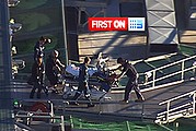 A five-year-old boy is transported to the Mater hospital in Brisbane after falling 10 metres from a fete ride near Toowoomba.