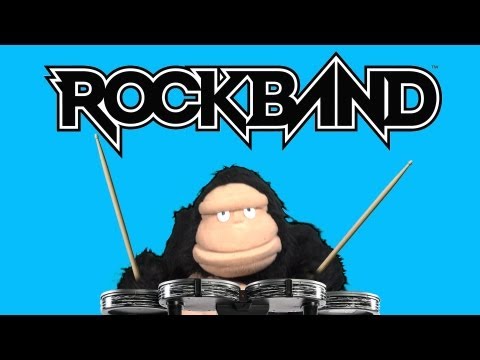 Mario, Fafa and Gorilla play Rock Band