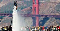 Image: A jetpack operator gets airborne (© Kevin Day)