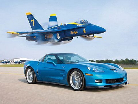 ZR1 Vette vs Jet! - Chevrolet Corvette ZR1 Races A U.S. Navy Fighter Jet