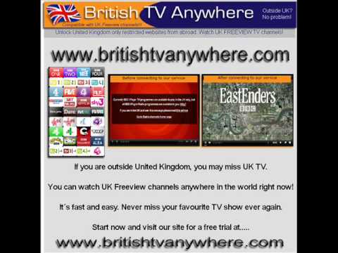 How to watch British TV Channels abroad. UK Freeview outside United Kingdom.