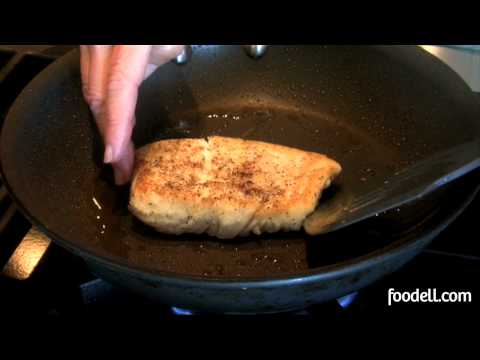 Pan frying fish