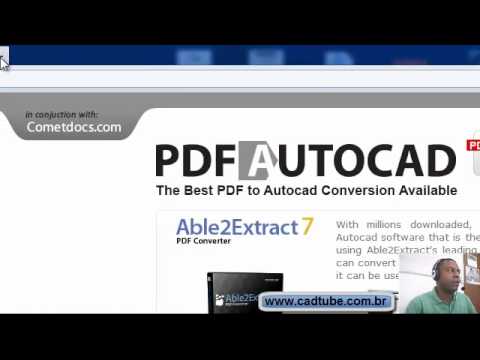 Como converter arquivos .PDF em .DWG