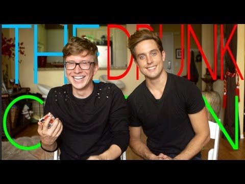 The Drunk Cotton Ball Challenge • Tyler Oakley I Sawyer Hartman