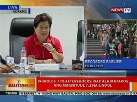 BT: PHIVOLCS: 110 aftershocks, naitala matapos ang lindol sa Cebu