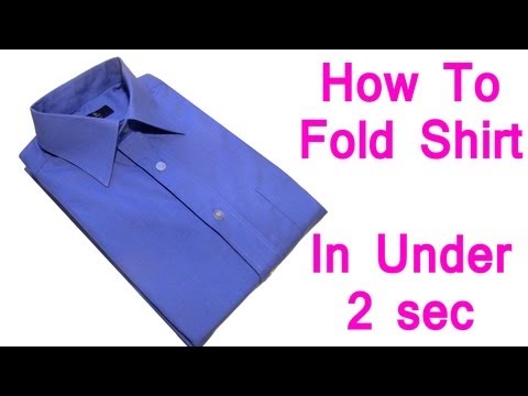 How to Fold a Shirt in Under 2 Seconds