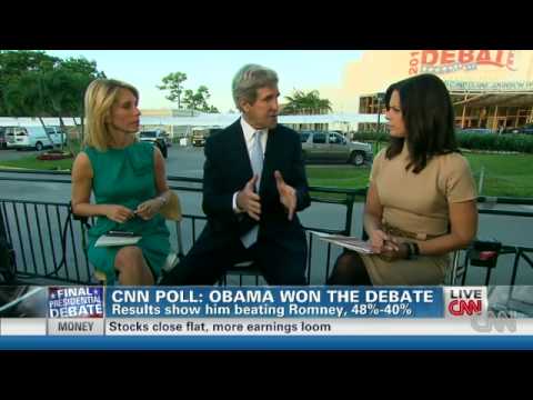 Massachusetts Senator John Kerry Interview with Soledad O'Brien on CNN - 10/23/12