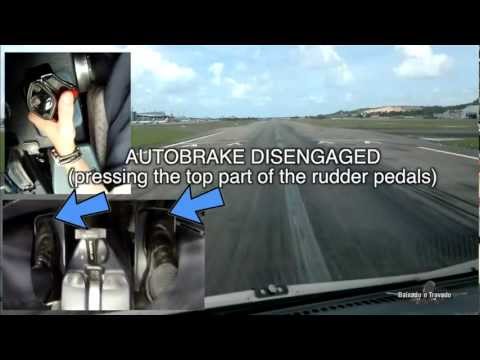 AIRBUS RUDDER PEDALS, BRAKES & SIDE STICK OPERATION (SBRF RWY18)