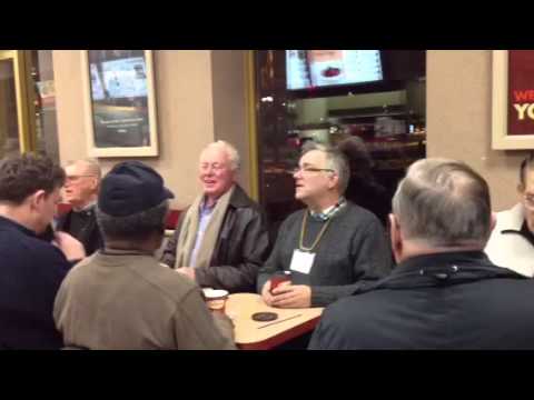 Old men singing at Tim Horton's