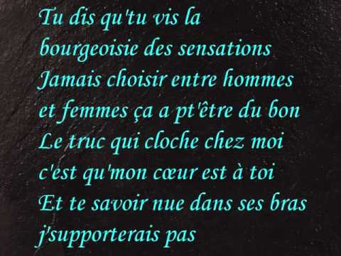 Calogéro - La bourgeoisie des sensations + Paroles/ Lyrics