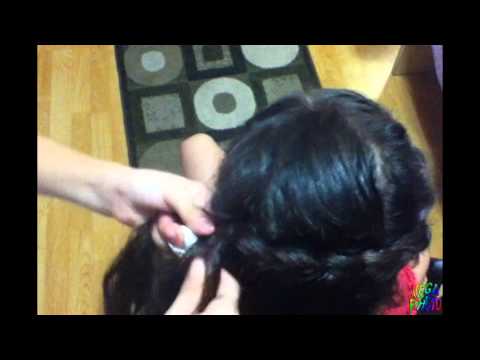 Angey's Hair Styles ~ Dutch Flower Braid