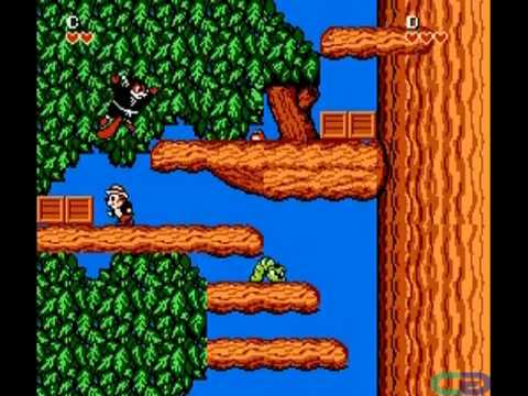 Chip 'n Dale Rescue Rangers - NES Co-op Playthrough 1/3