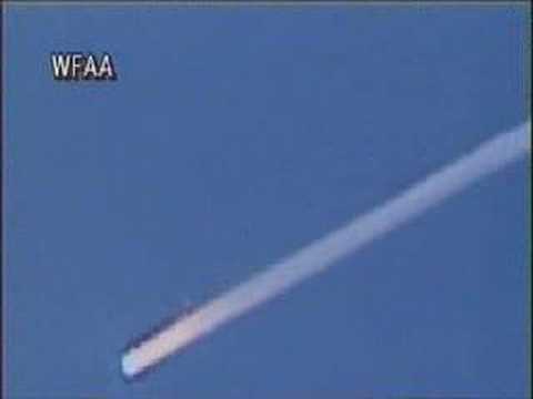 RARE! Space shuttle Columbia Explosion footage