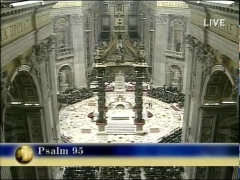 Blessed Pope John Paul II Celebrates His Final Christmas Mass At Midnight, December 25, 2004